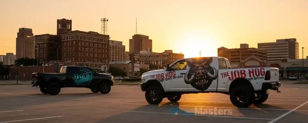 The Job Hog rebrand commercial truck wrap