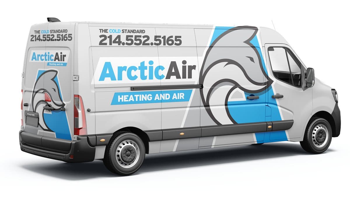 Arctic Air HVAC van wrap