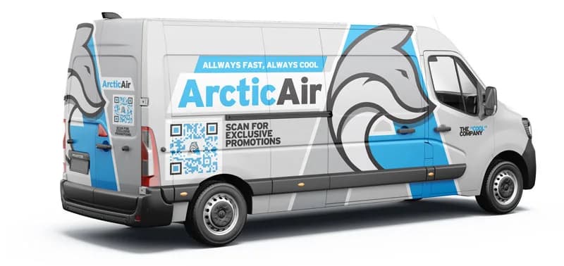 Arctic Air HVAC van wrap by WrapMasters