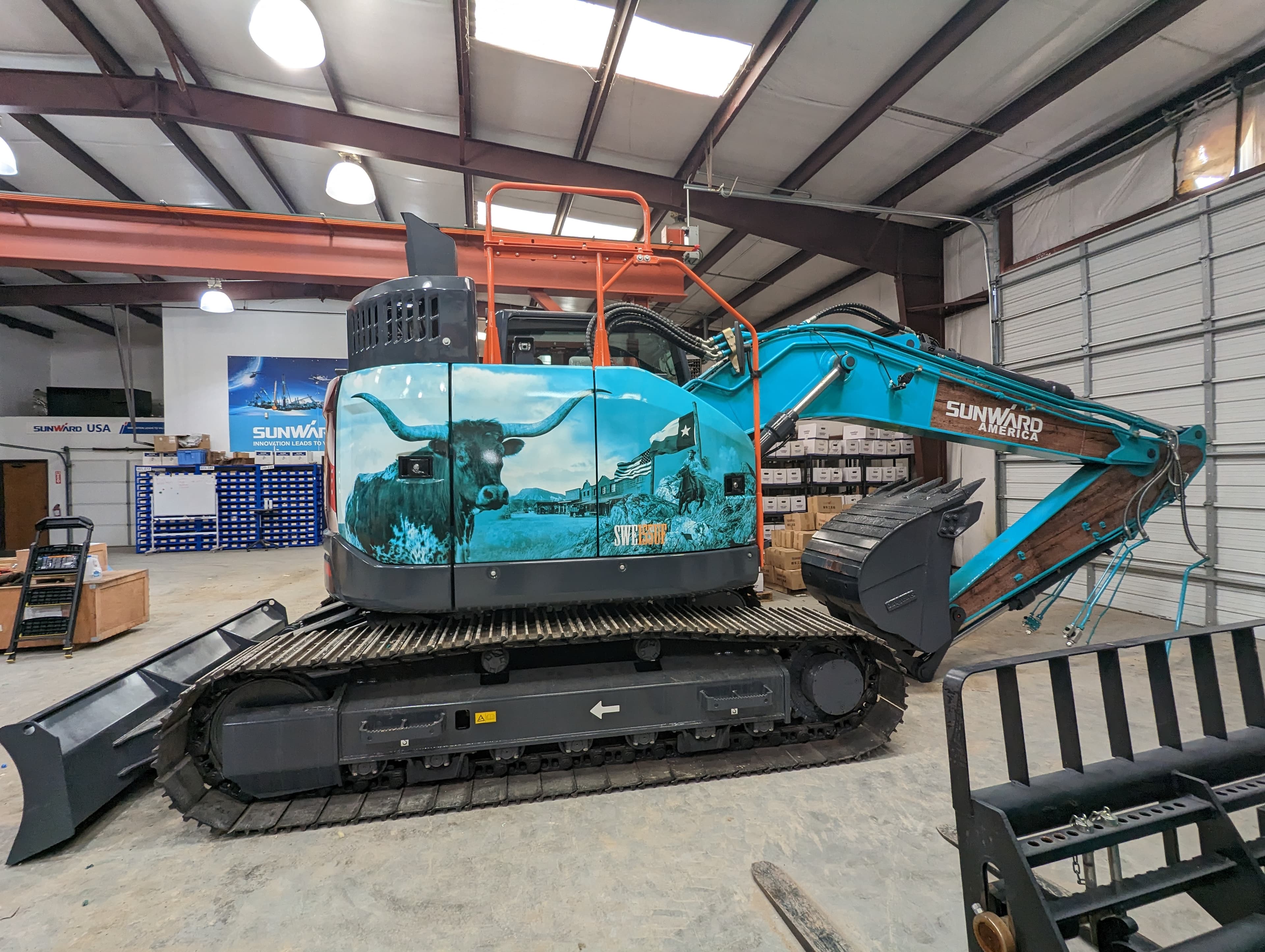 Equipment branding wrap by WrapMasters