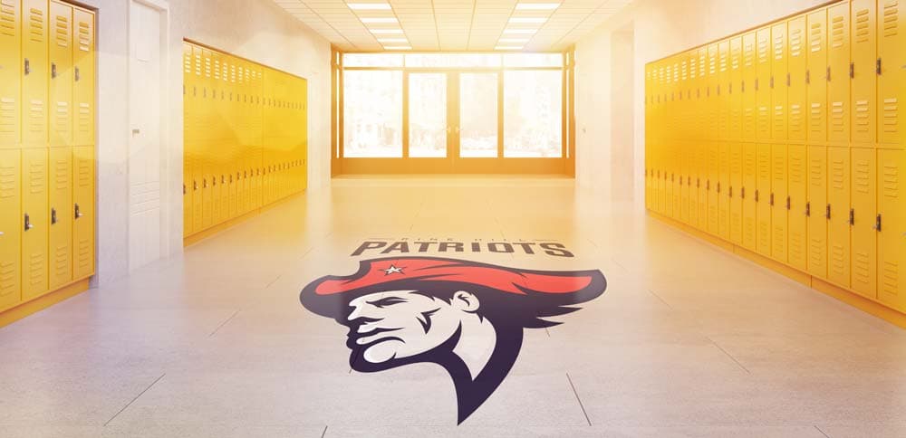 Custom floor graphic installation by WrapMasters