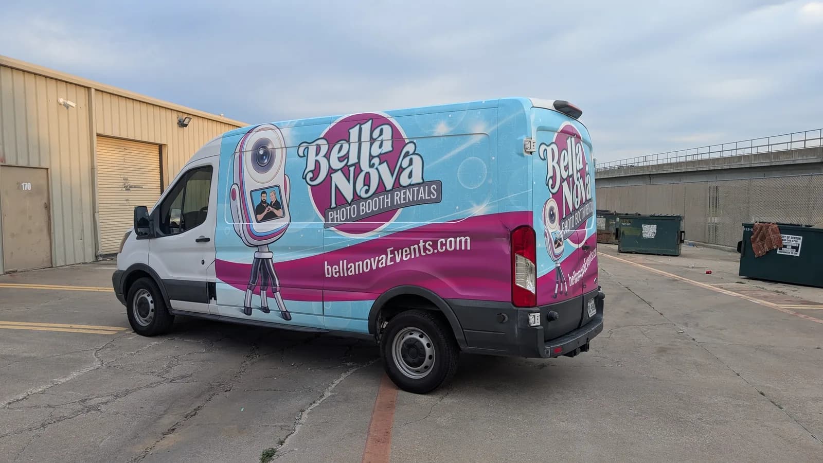 Bella Nova Photo Booth Rentals van wrap