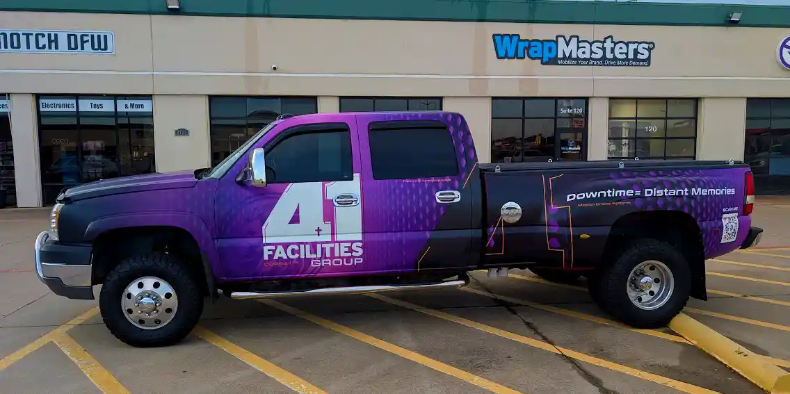 Facilities management truck wrap by WrapMasters