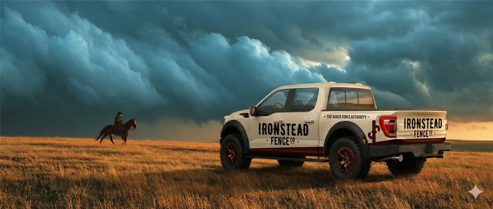 Ironstead Fence Co. truck wrap