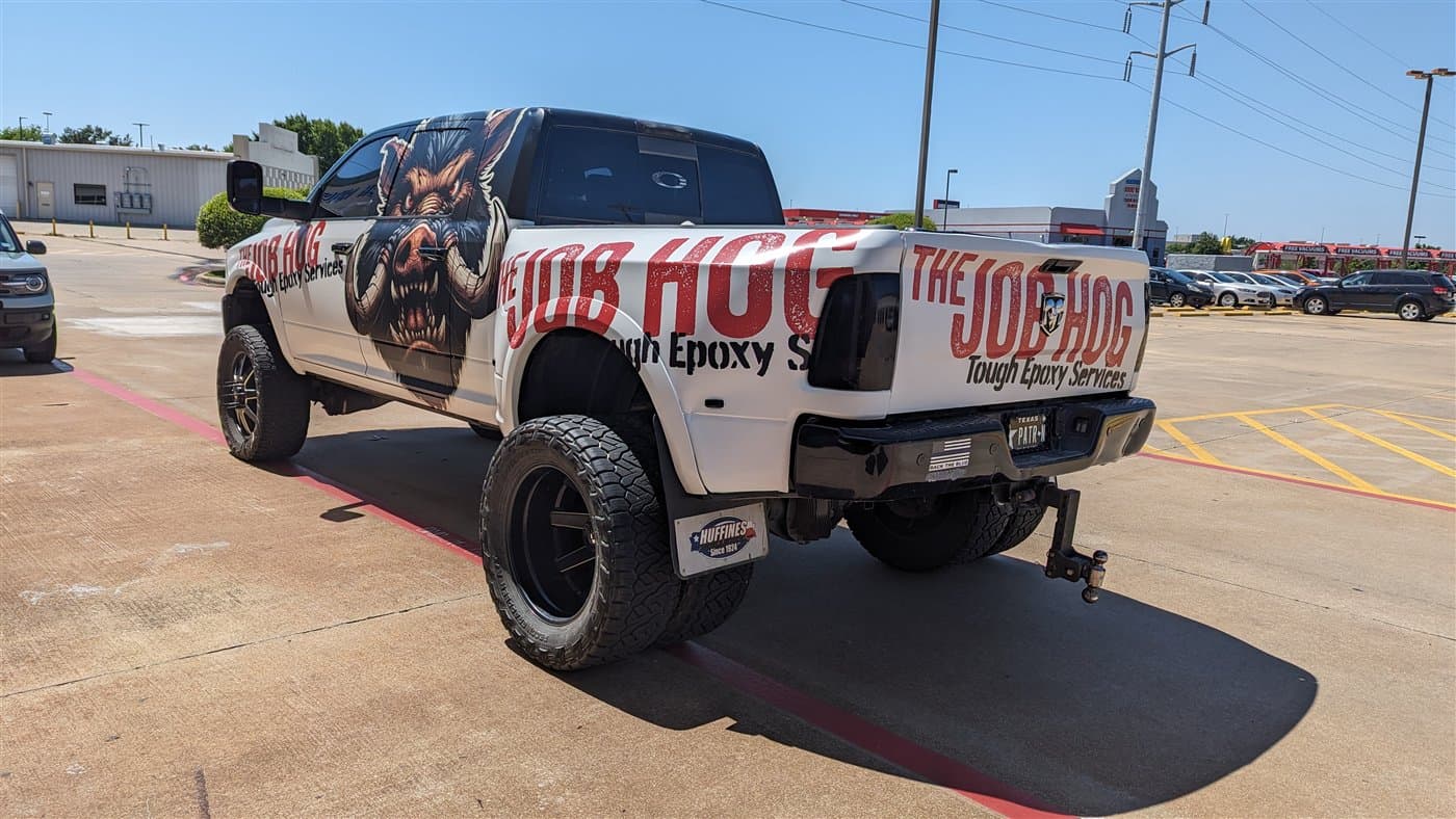 The Job Hog truck wrap by WrapMasters