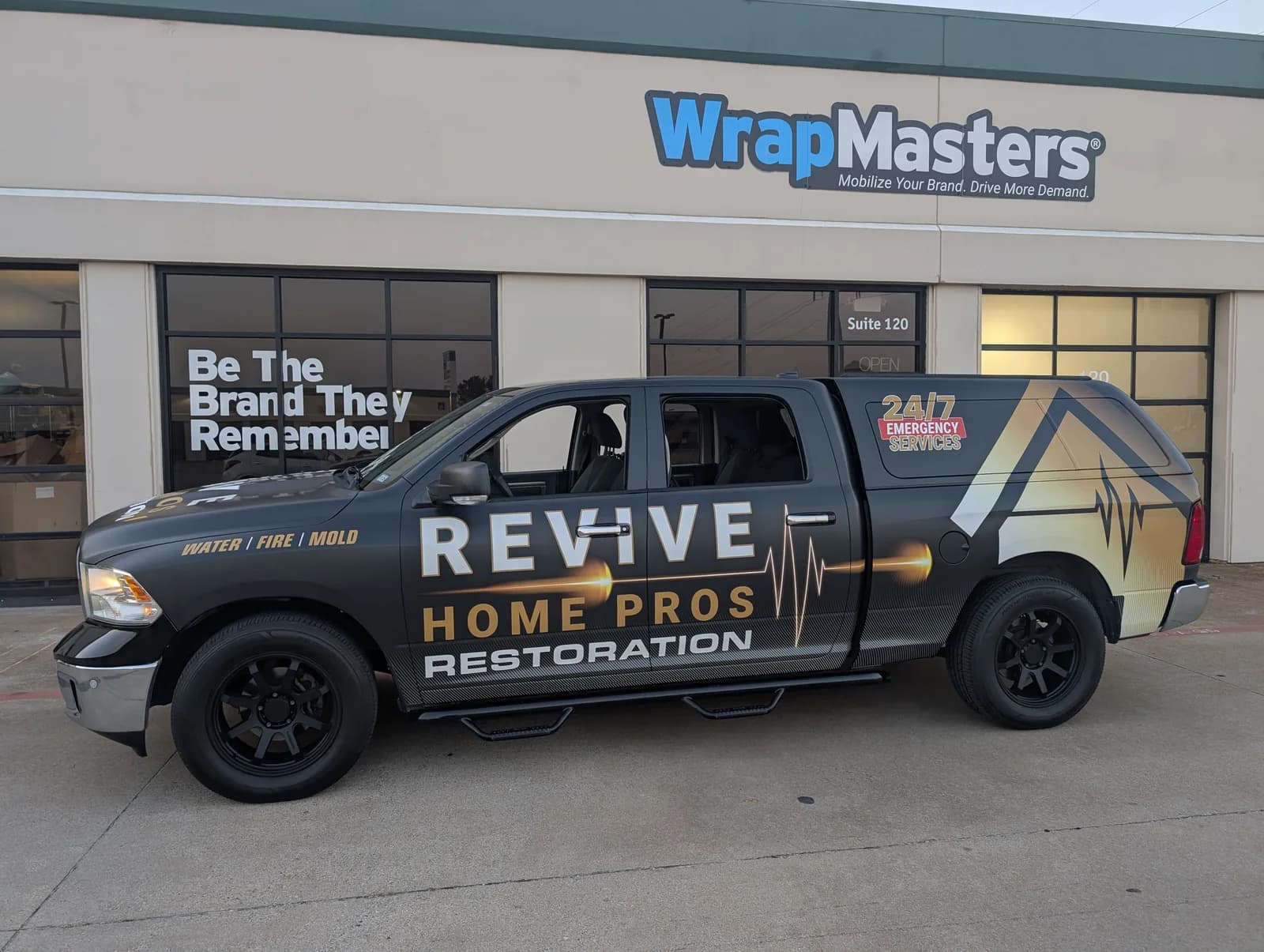 Revive Home Pros truck after its WrapMasters wrap