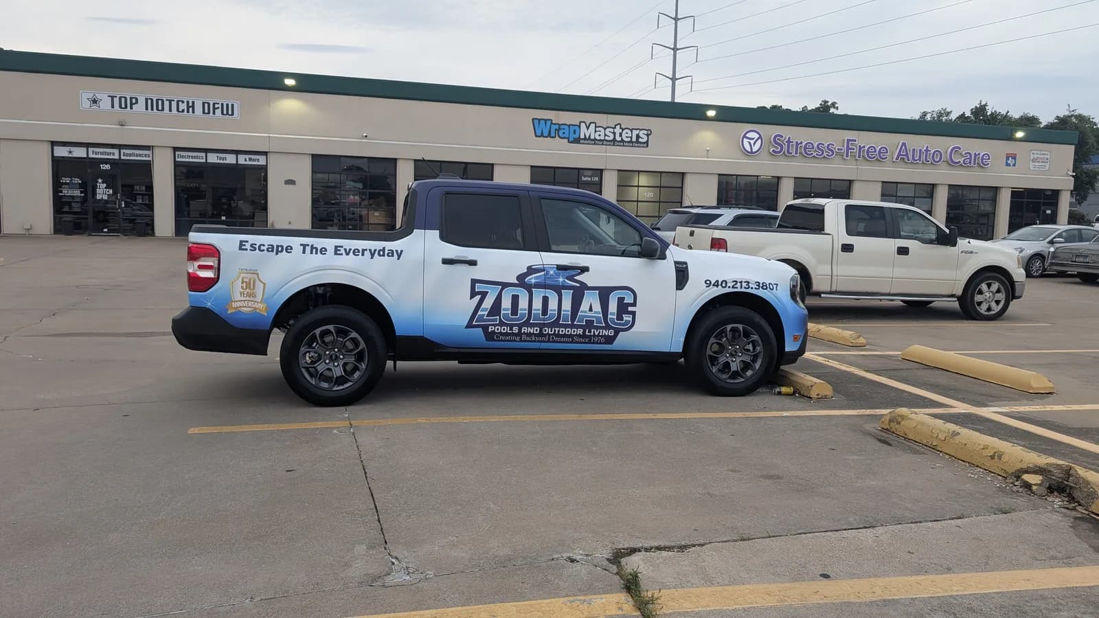 Zodiac Pools and Outdoor Living truck wrap by WrapMasters